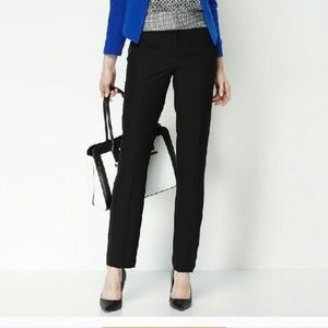 LaundryShelliSegal Black Tuxedo Silk Trousers SZ10